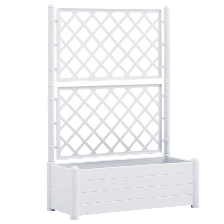 Red Barrel Studio® Plastic Planter Box with Trellis & Reviews Wayfair